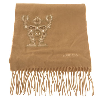 Hermès Beige Cashmere Scarf 