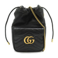 Gucci GG Marmont Black Leather Shoulder Bag