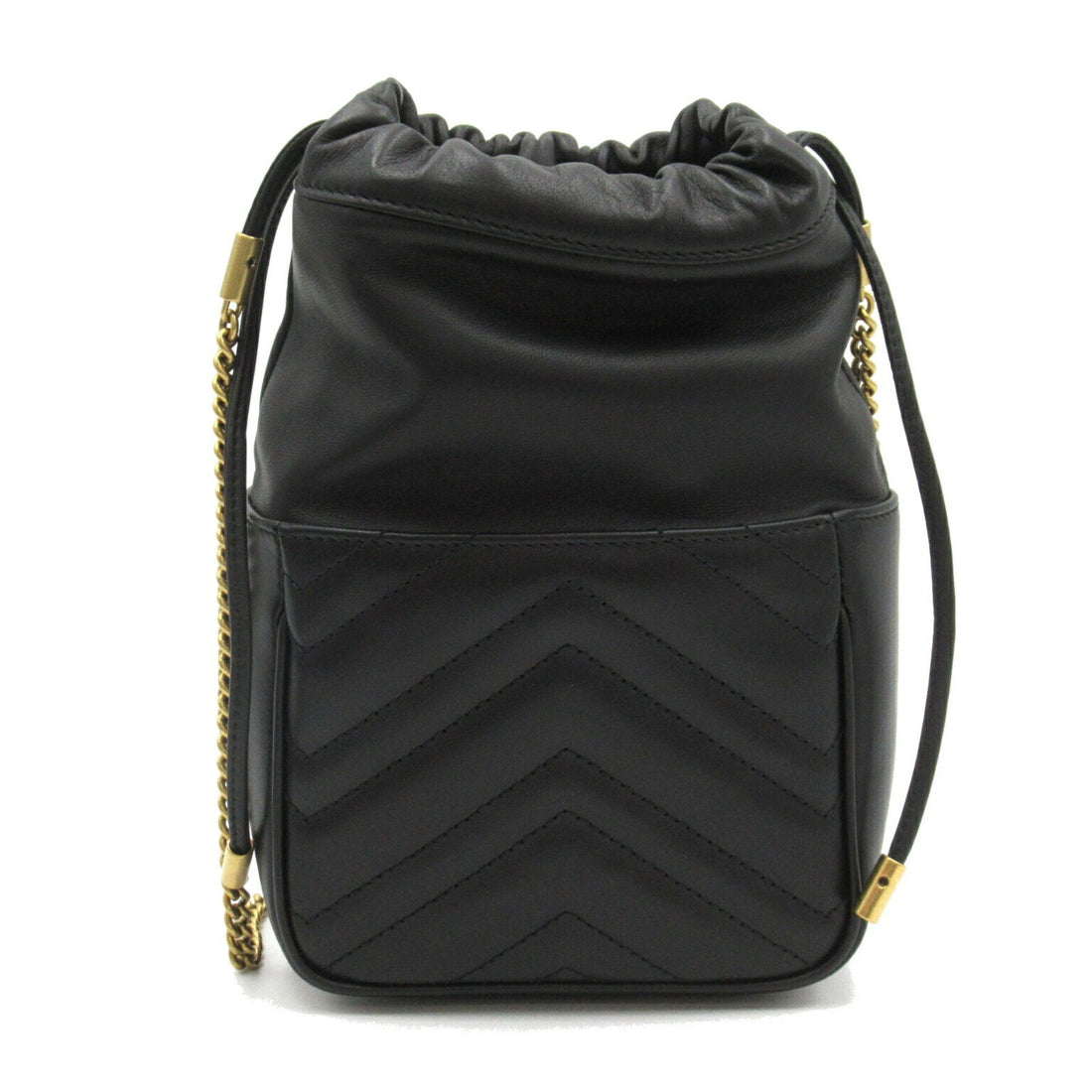 Gucci GG Marmont Black Leather Shoulder Bag