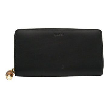 Gucci Bamboo Black Leather Wallet 