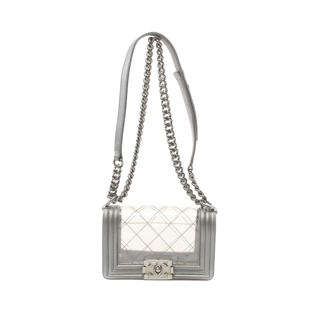 Chanel Boy Transparent Vinyl Shoulder Bag