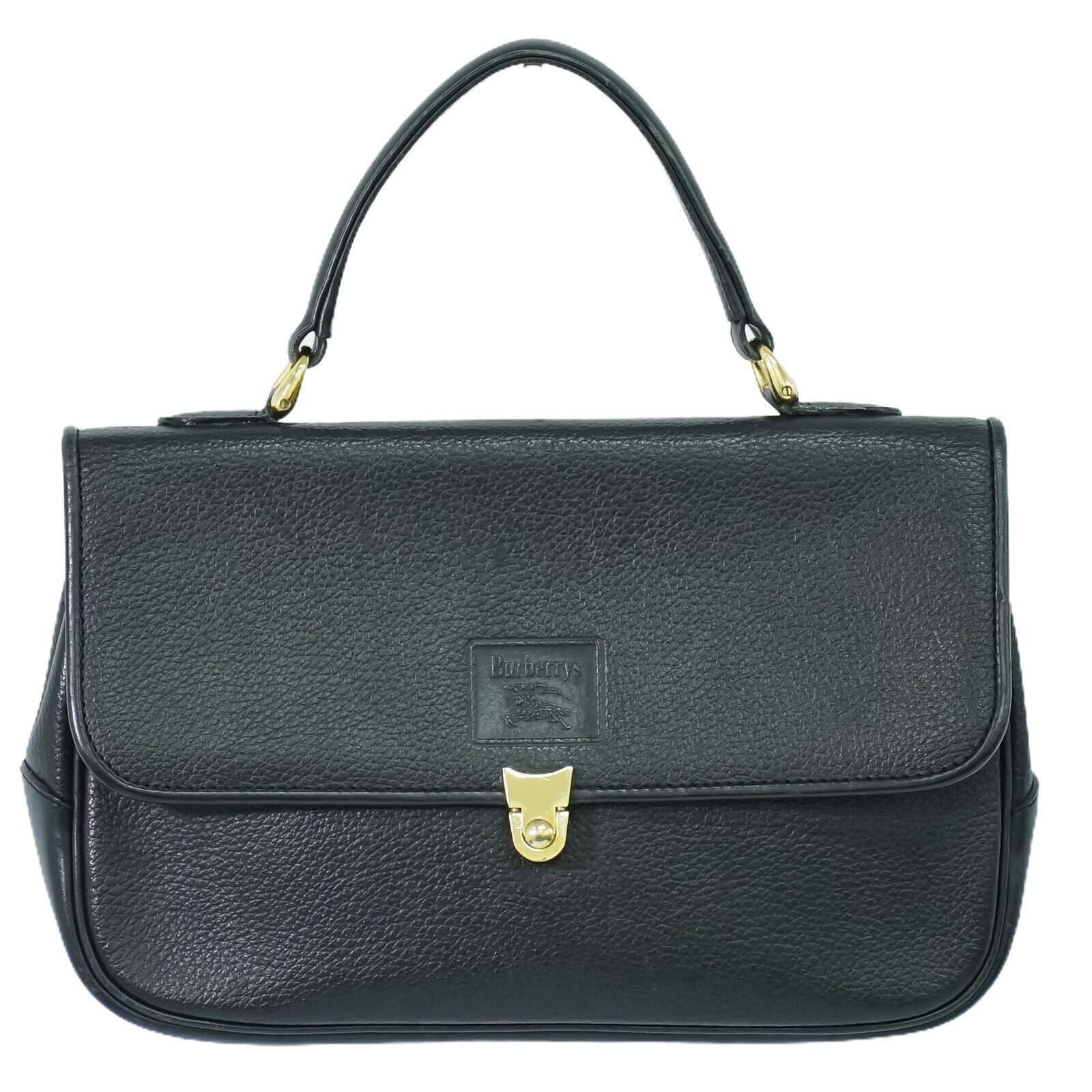 Burberry Bastia Black Leather Handbag 