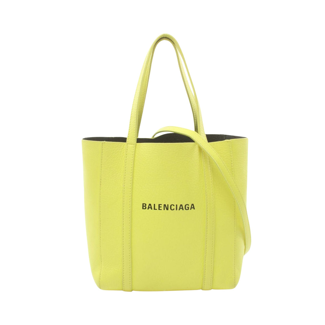 Balenciaga Everyday Yellow Leather Tote Bag