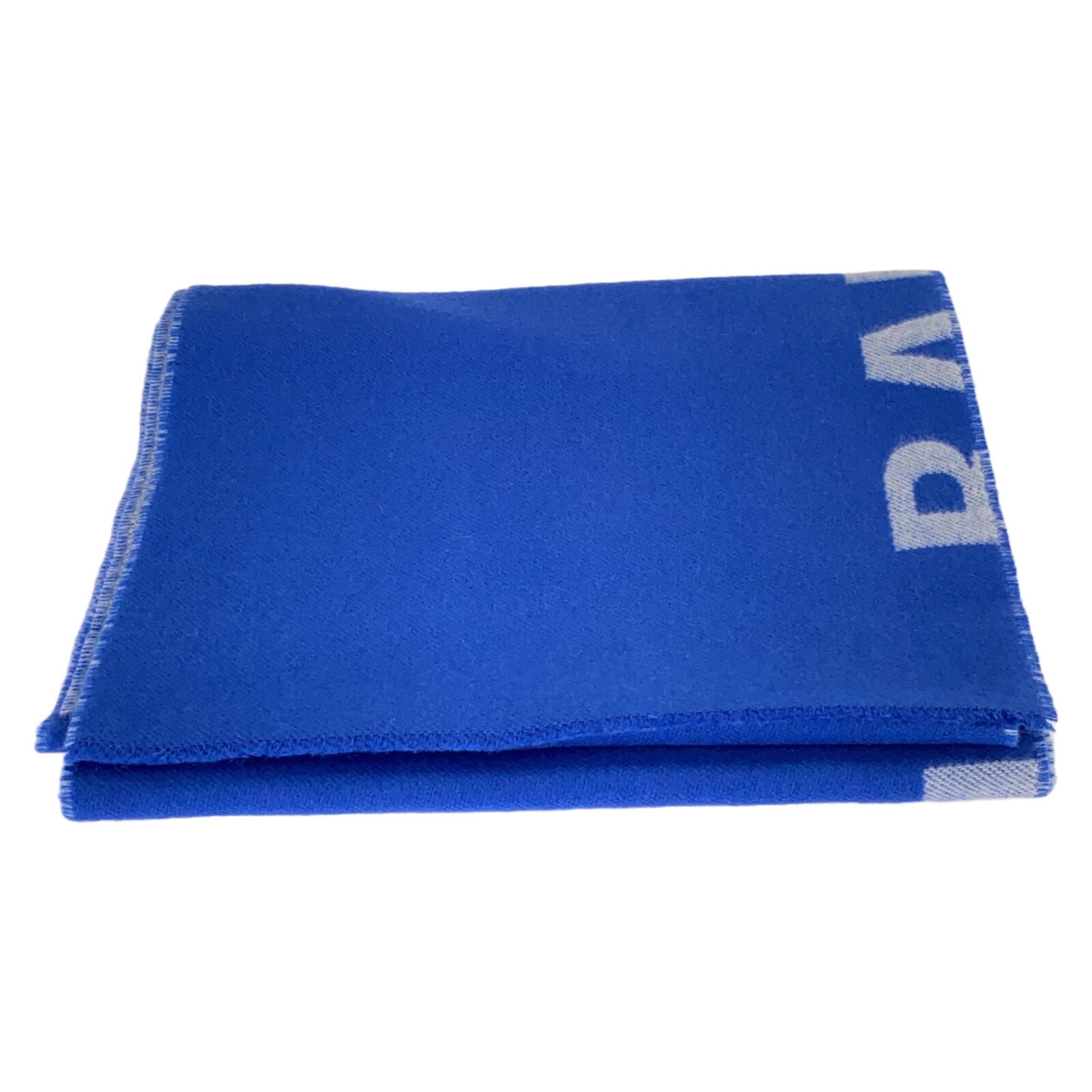 Balenciaga Blue Wool Scarf 