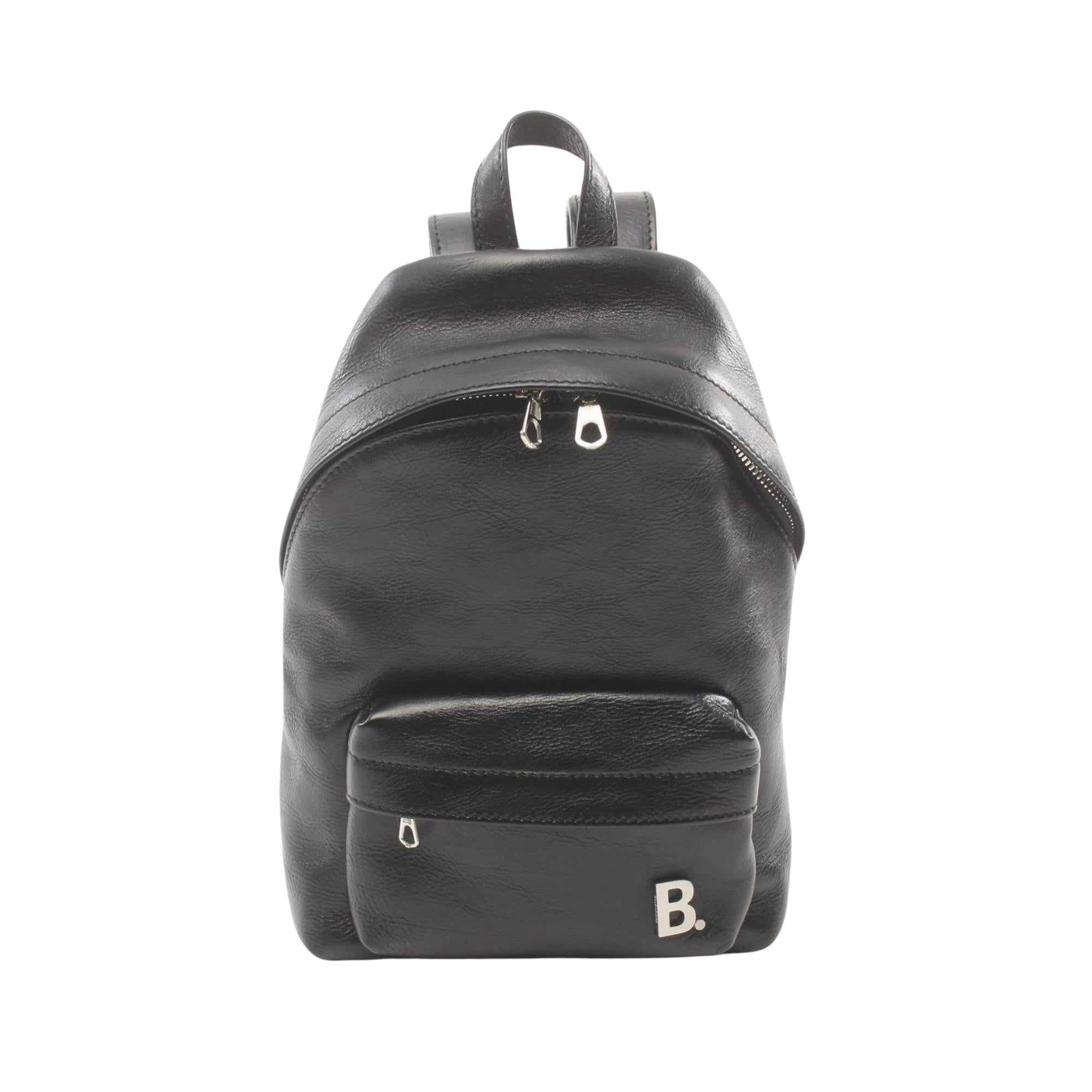 Balenciaga Explorer Black Leather Backpack Bag