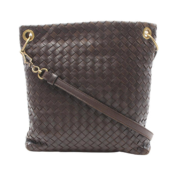 Bottega Veneta Intrecciato Brown Leather Shoulder Bag