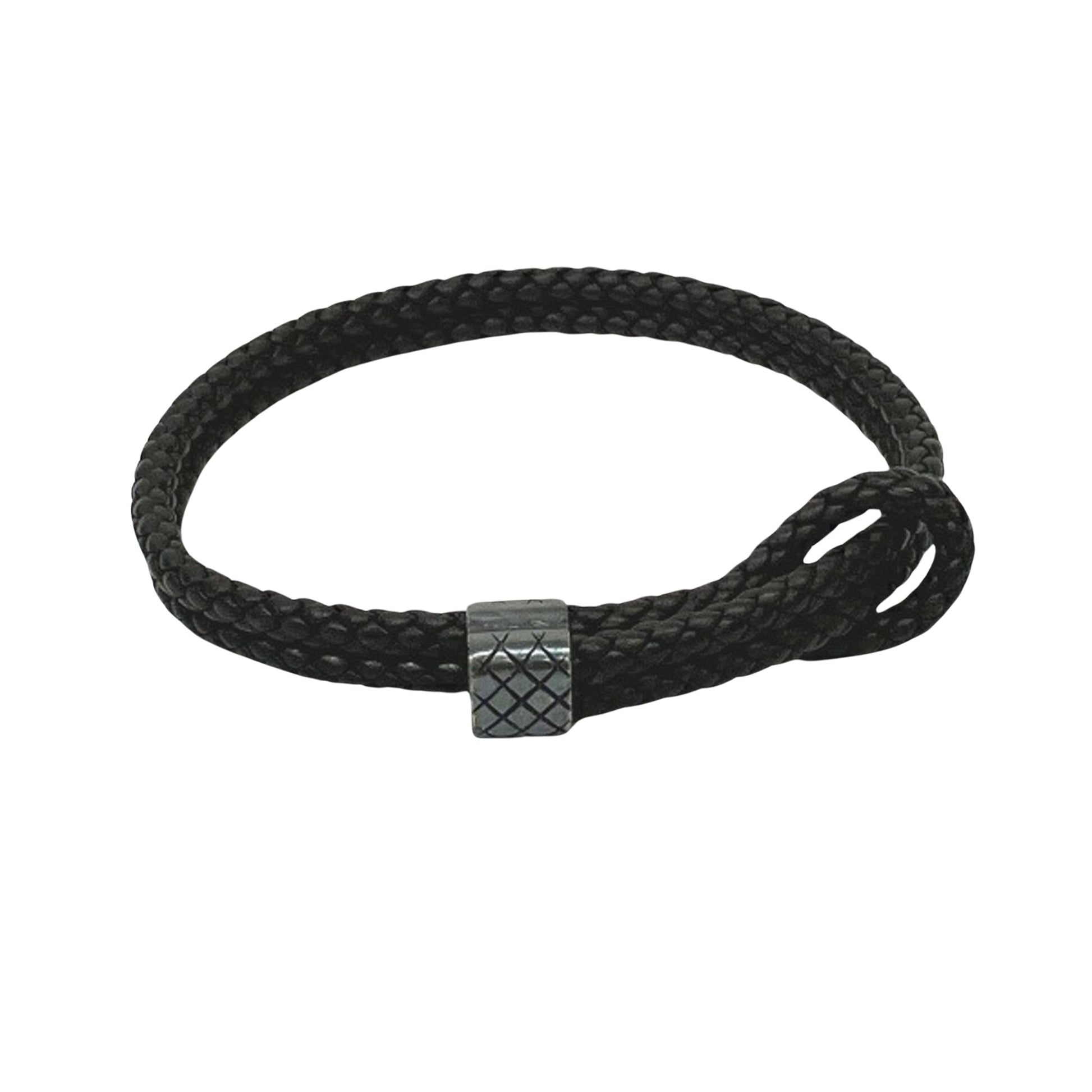 Bottega Veneta Intrecciato Brown Leather Bracelet 