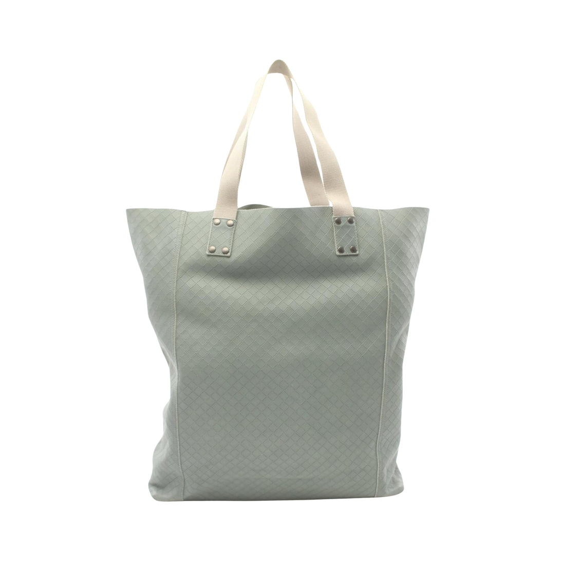 Bottega Veneta Nodini Grey Leather Tote Bag