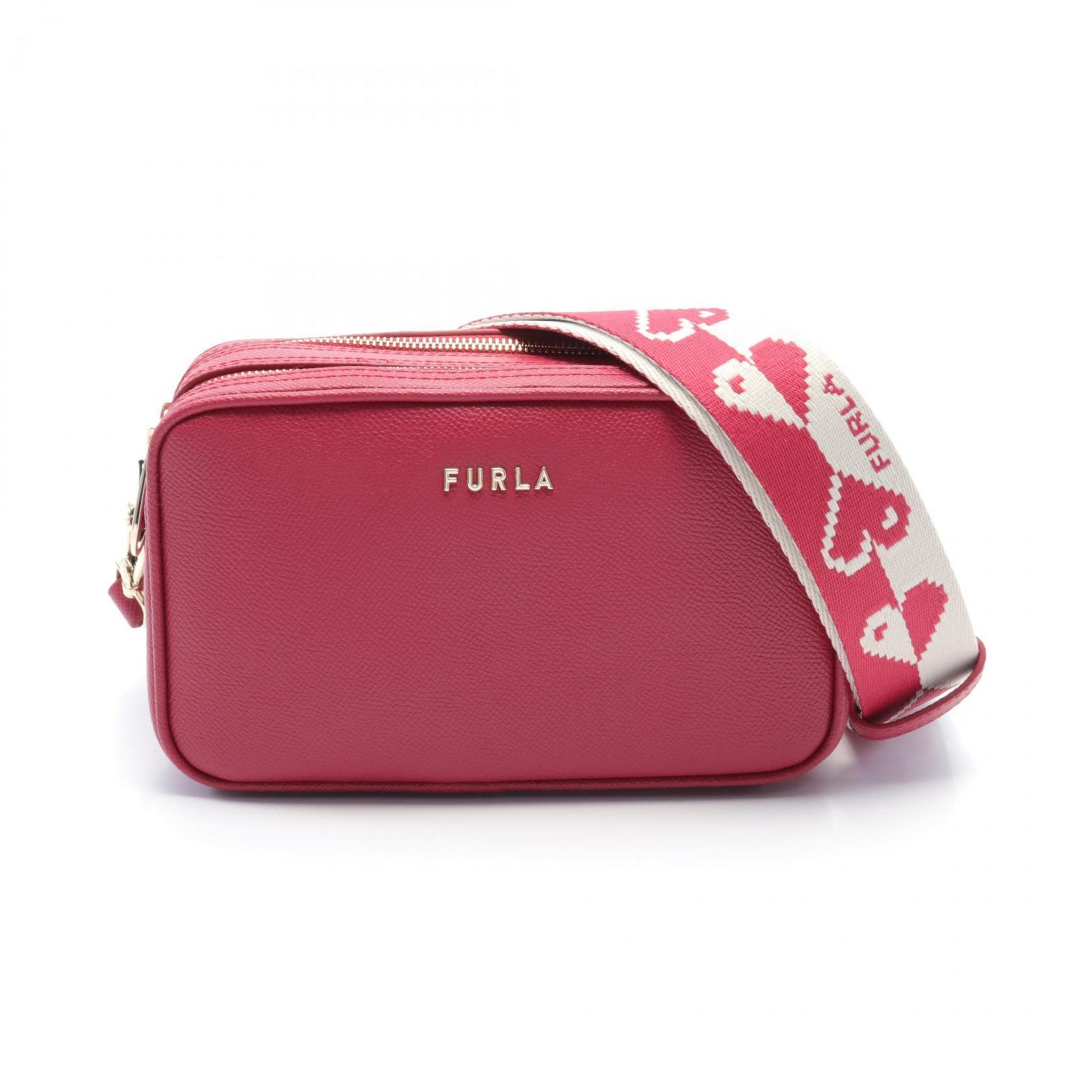 Furla LILLI XL Lily Pink Leather Shoulder Bag