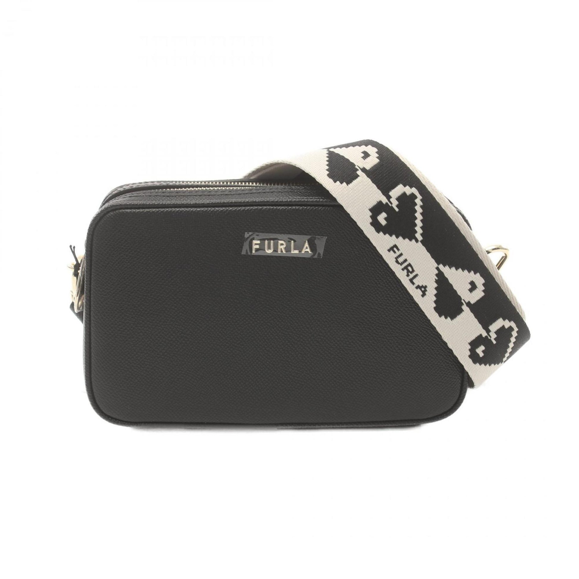 Furla LILLI XL Lily Black Leather Shoulder Bag