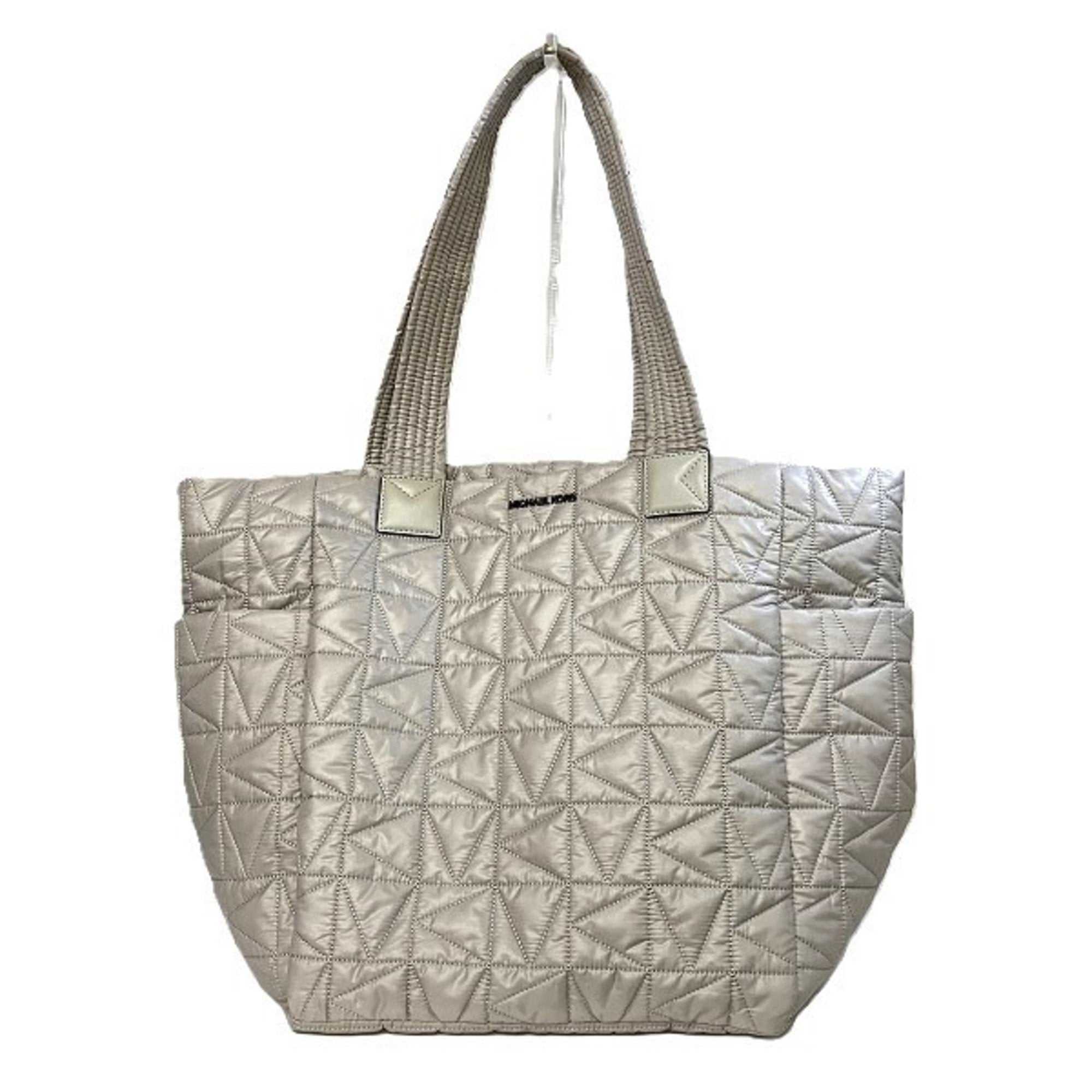 Michael Kors Marilyn Silver Synthetic Tote Bag