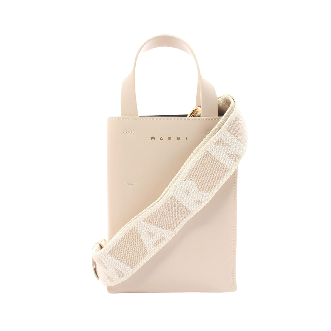 Marni Museo Beige Leather Handbag 