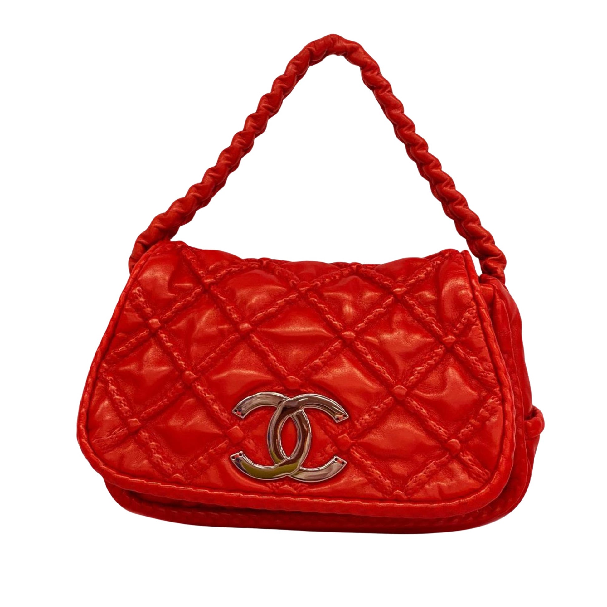 Chanel Flap bag Red Leather Shoulder Bag