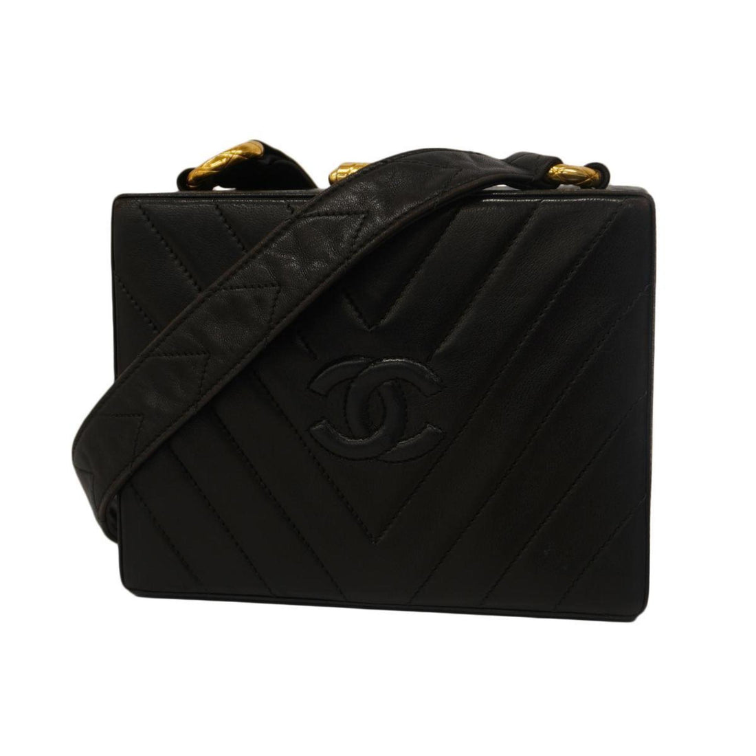 Chanel Wild stitch Black Leather Shopper Bag