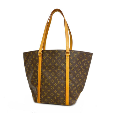 Louis Vuitton Shopping Brown Canvas Shoulder Bag