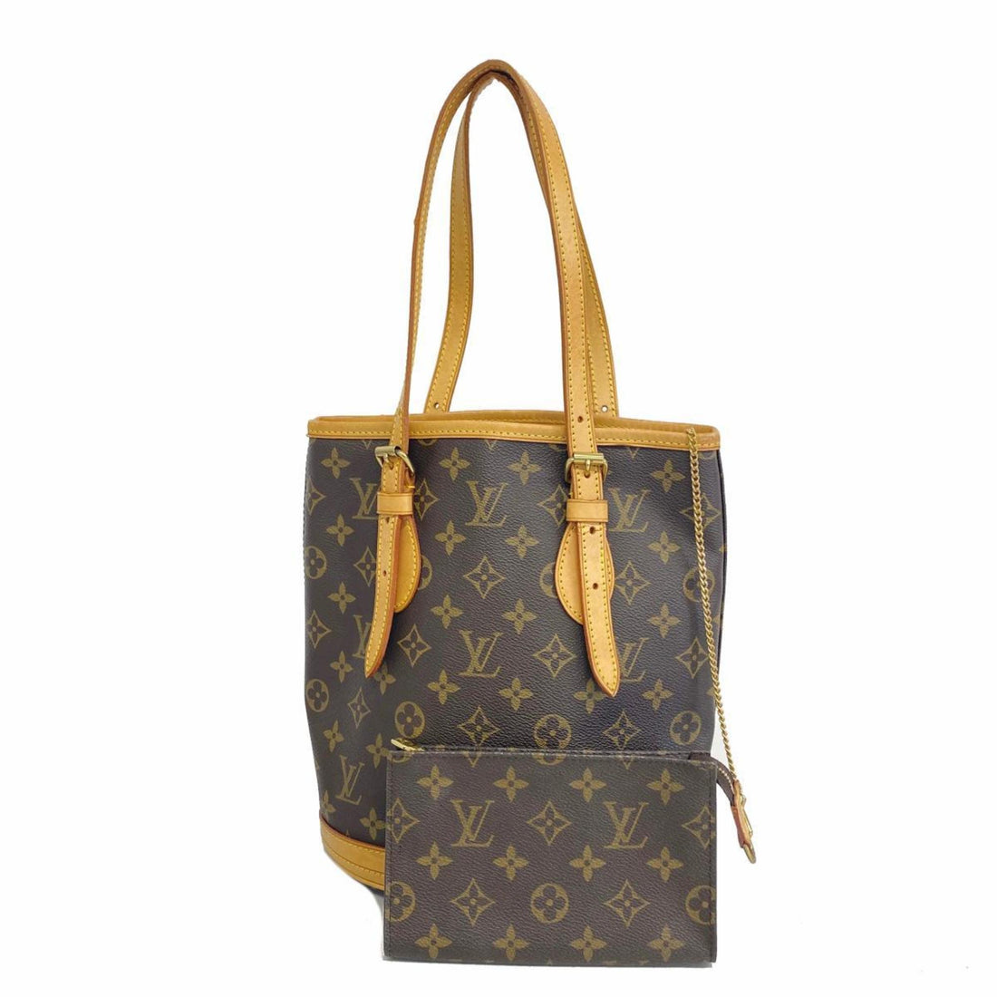 Louis Vuitton Bucket PM Brown Canvas Tote Bag