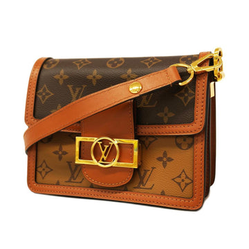 Louis Vuitton Dauphine Mini Brown Canvas Shoulder Bag