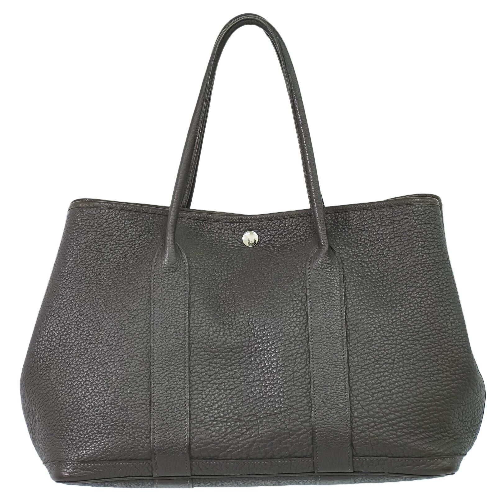 Hermès Garden Party Black Leather Tote Bag