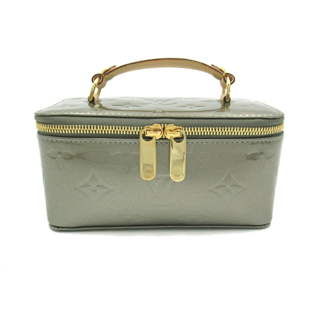 Louis Vuitton Vanity Grey Leather Handbag 