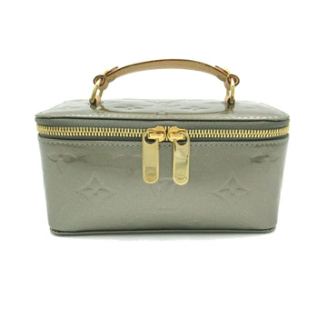 Louis Vuitton Vanity Grey Leather Handbag 