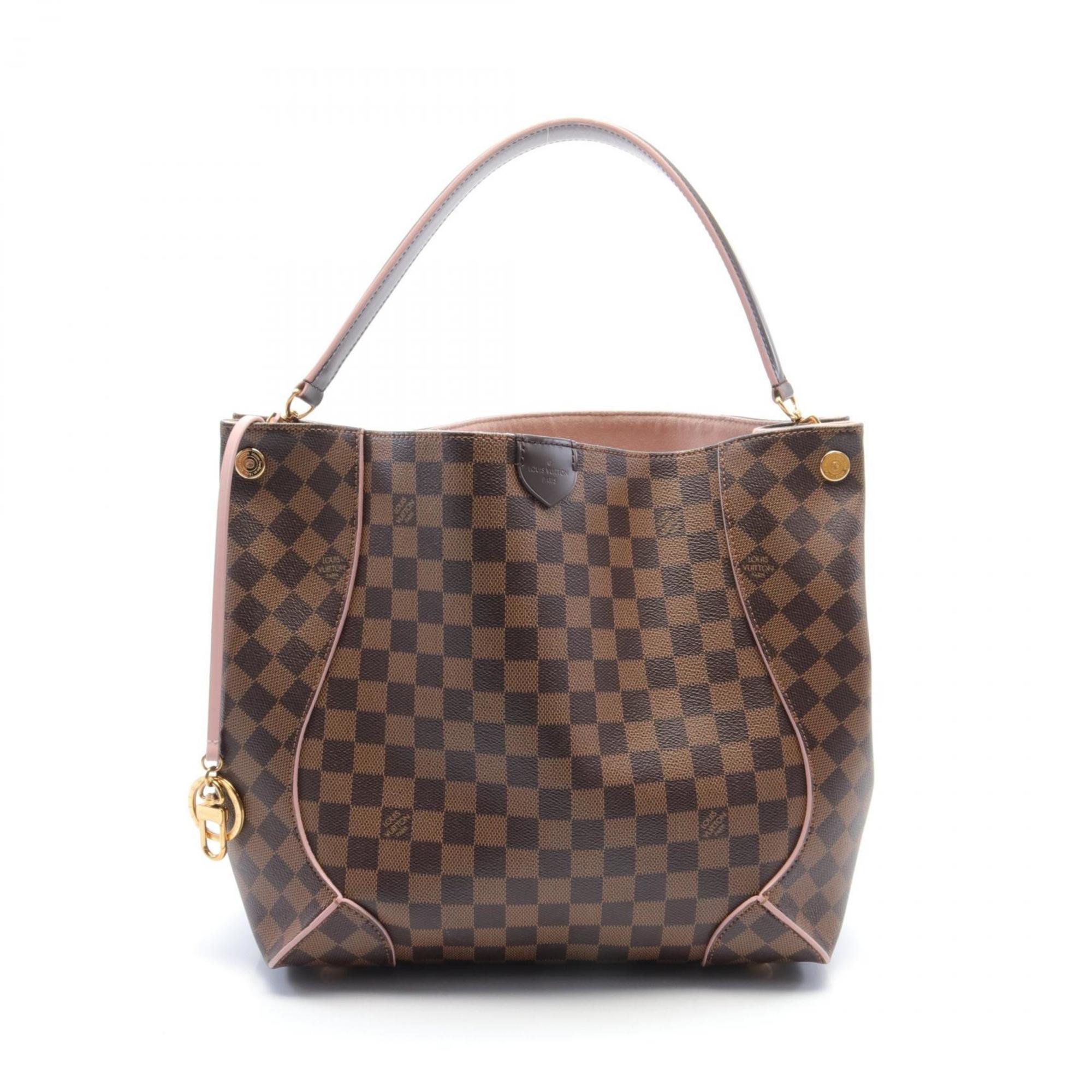 Louis Vuitton Hobo Brown Canvas Shoulder Bag