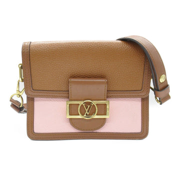 Louis Vuitton Dauphine Mini Brown Leather Shoulder Bag