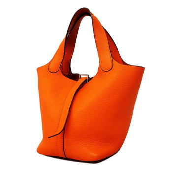 Hermès Picotin Orange Leather Handbag 