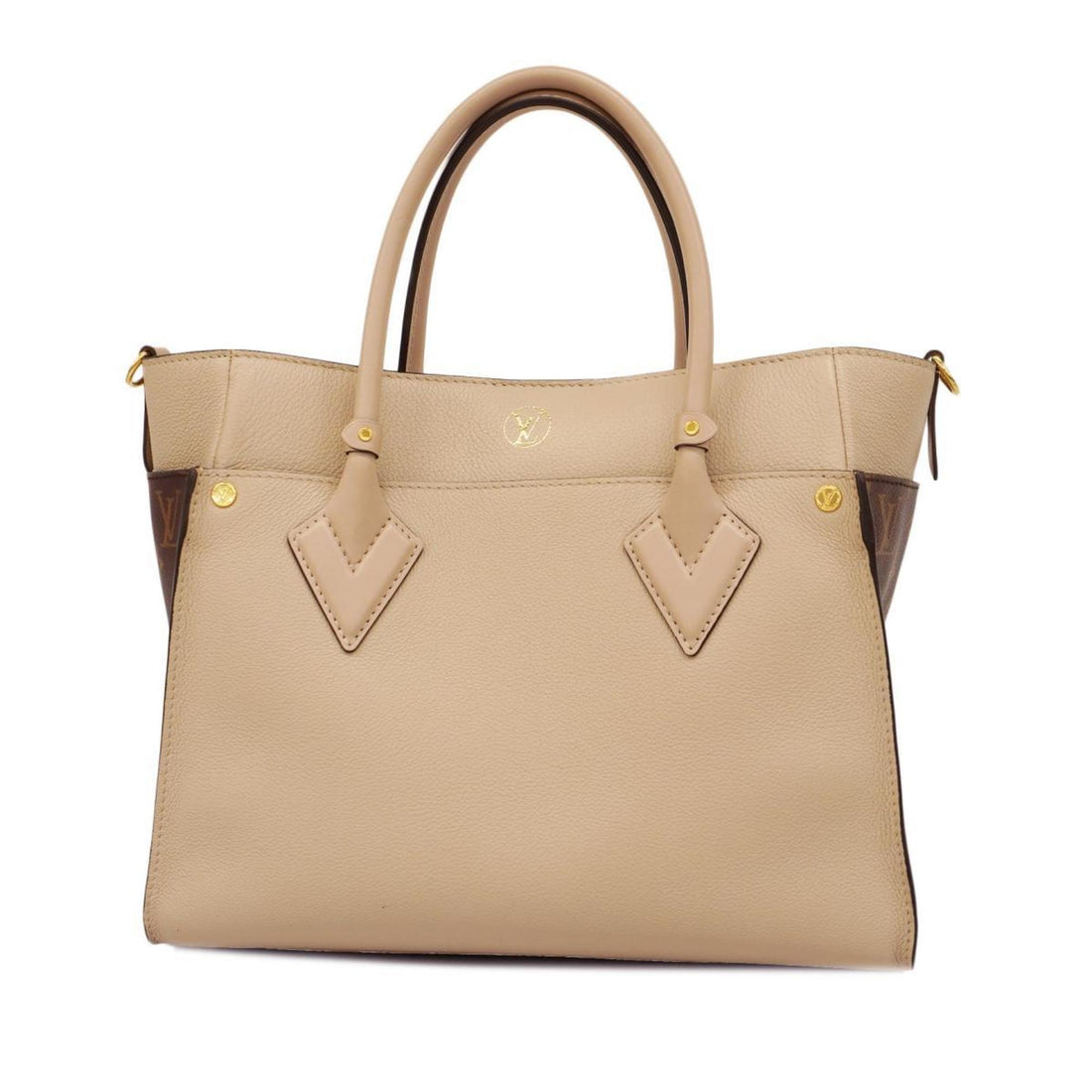 Louis Vuitton On my Side Grey Canvas Handbag 