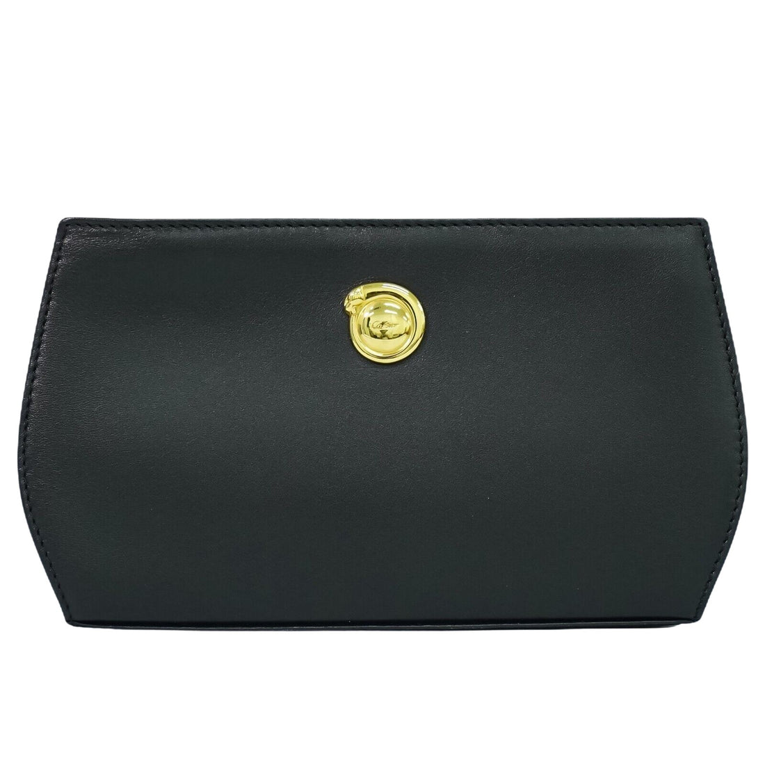 Cartier Black Leather Clutch Bag