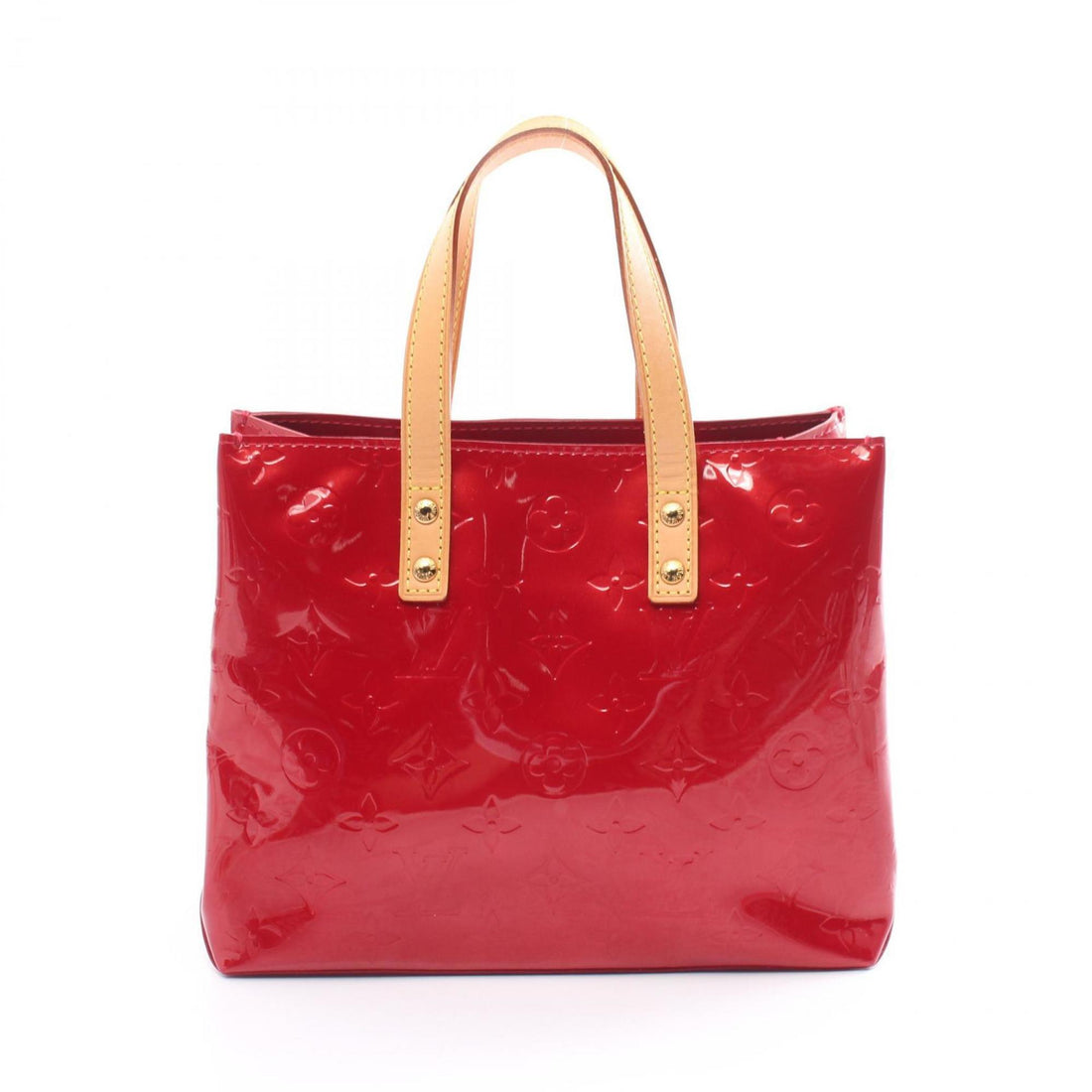 Louis Vuitton Reade Red Patent Leather Handbag 