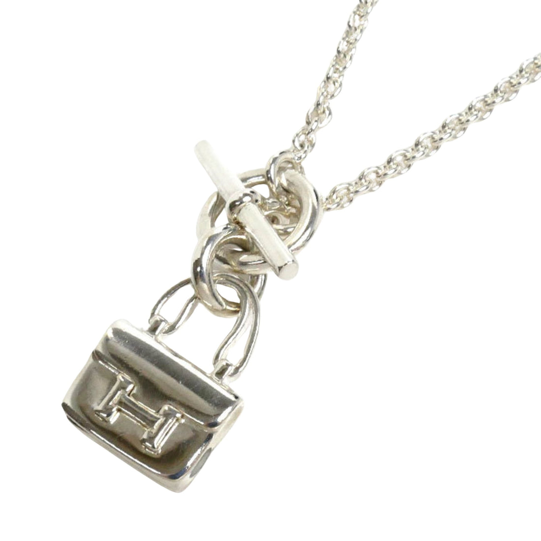 Hermès Amulette Silver Silver Necklace 