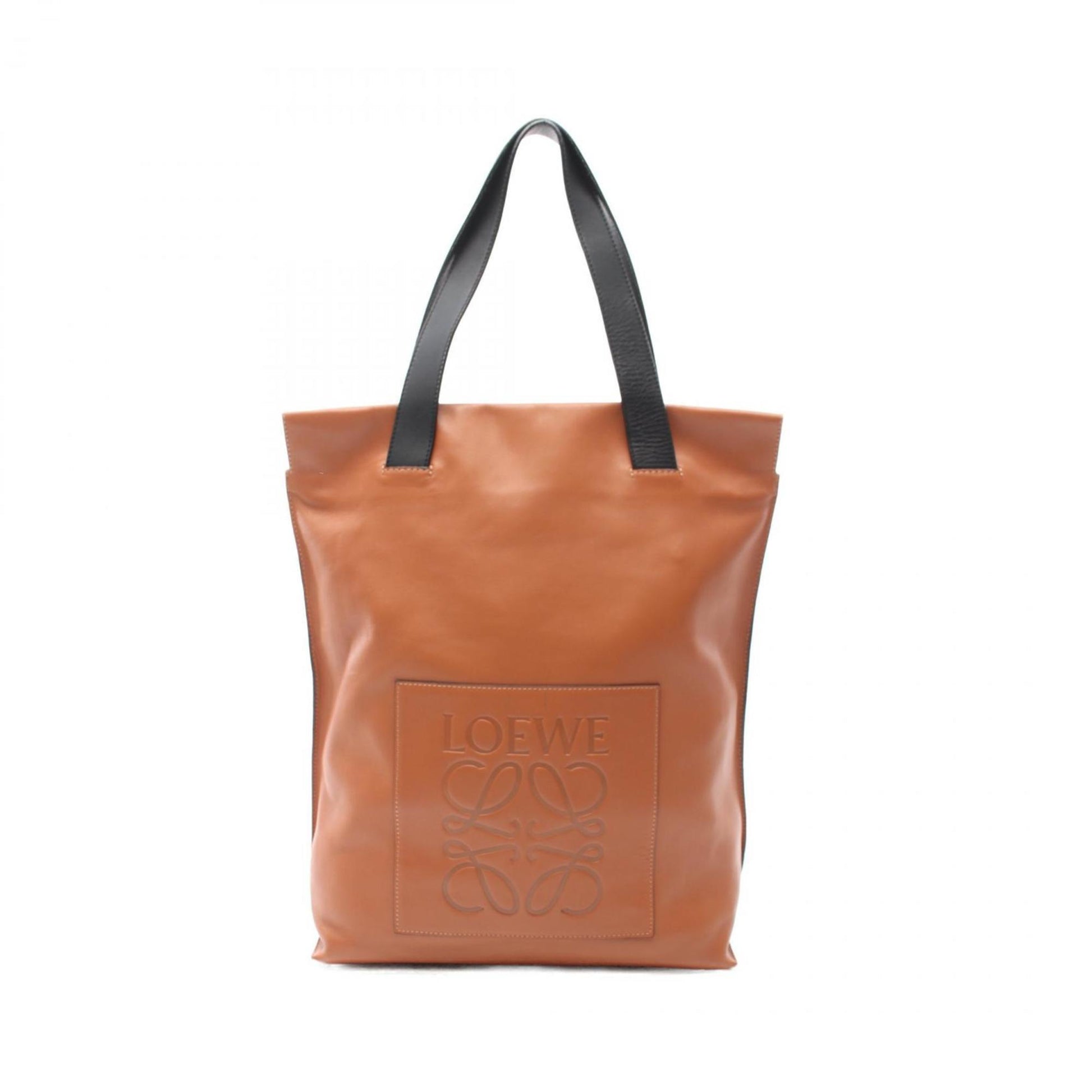 Loewe Anagram Brown Leather Tote Bag