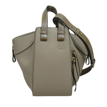 Loewe Hammock Grey Leather Shoulder Bag