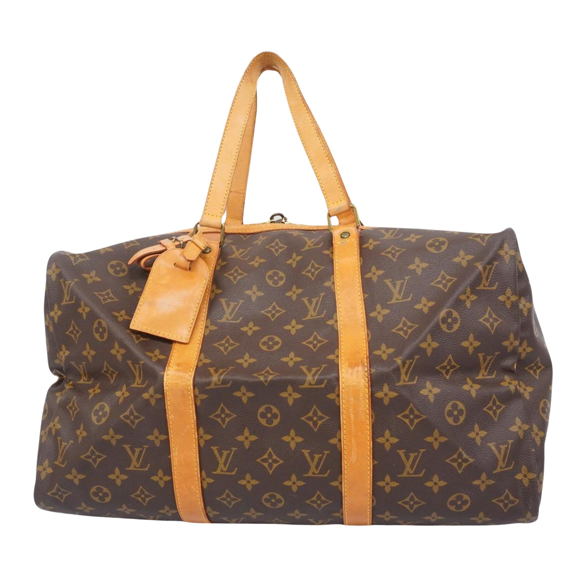 Louis Vuitton Sac Souple Brown Canvas Travel Bag