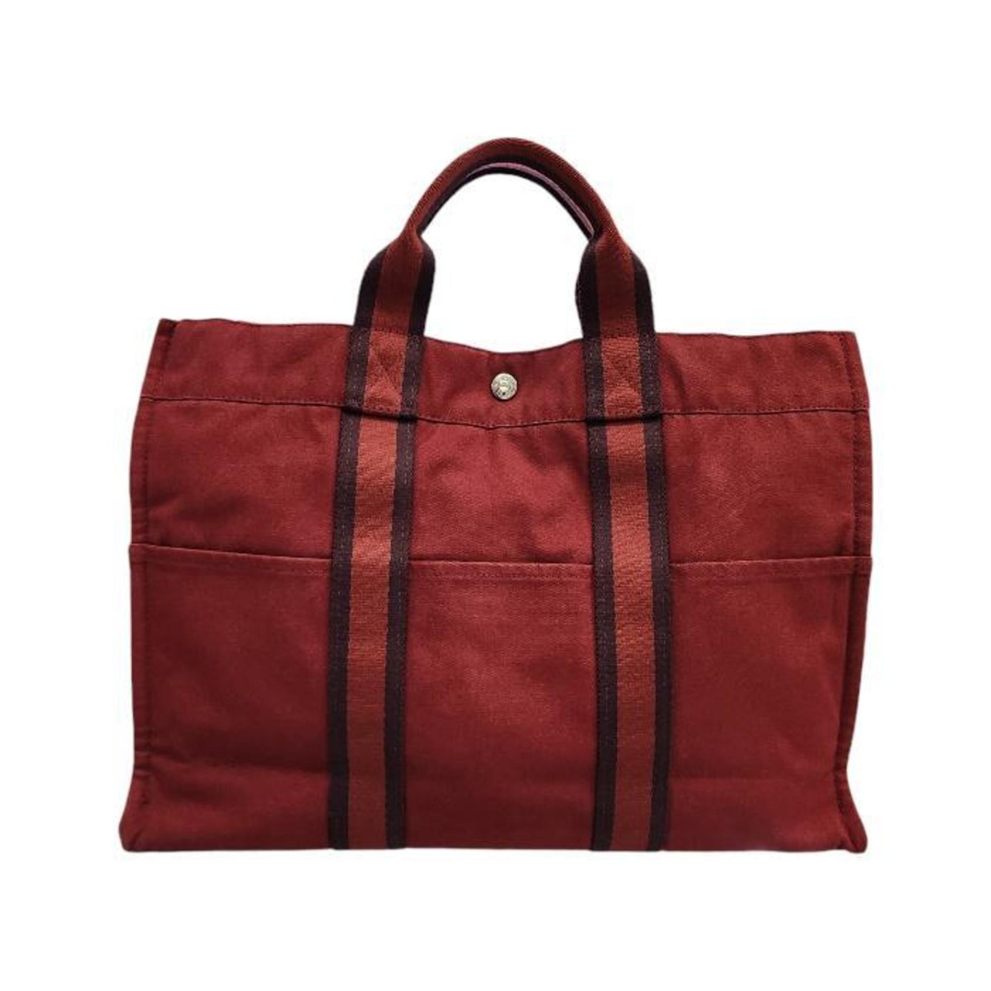 Hermès Fourre tout Red Cotton Tote Bag