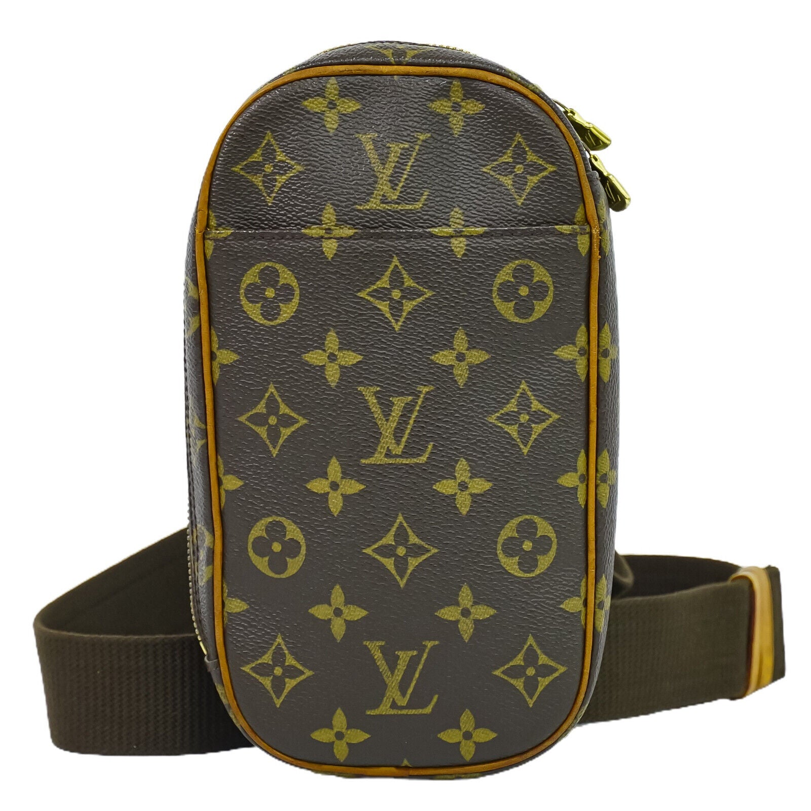 Louis Vuitton Gange Brown Canvas Clutch Bag