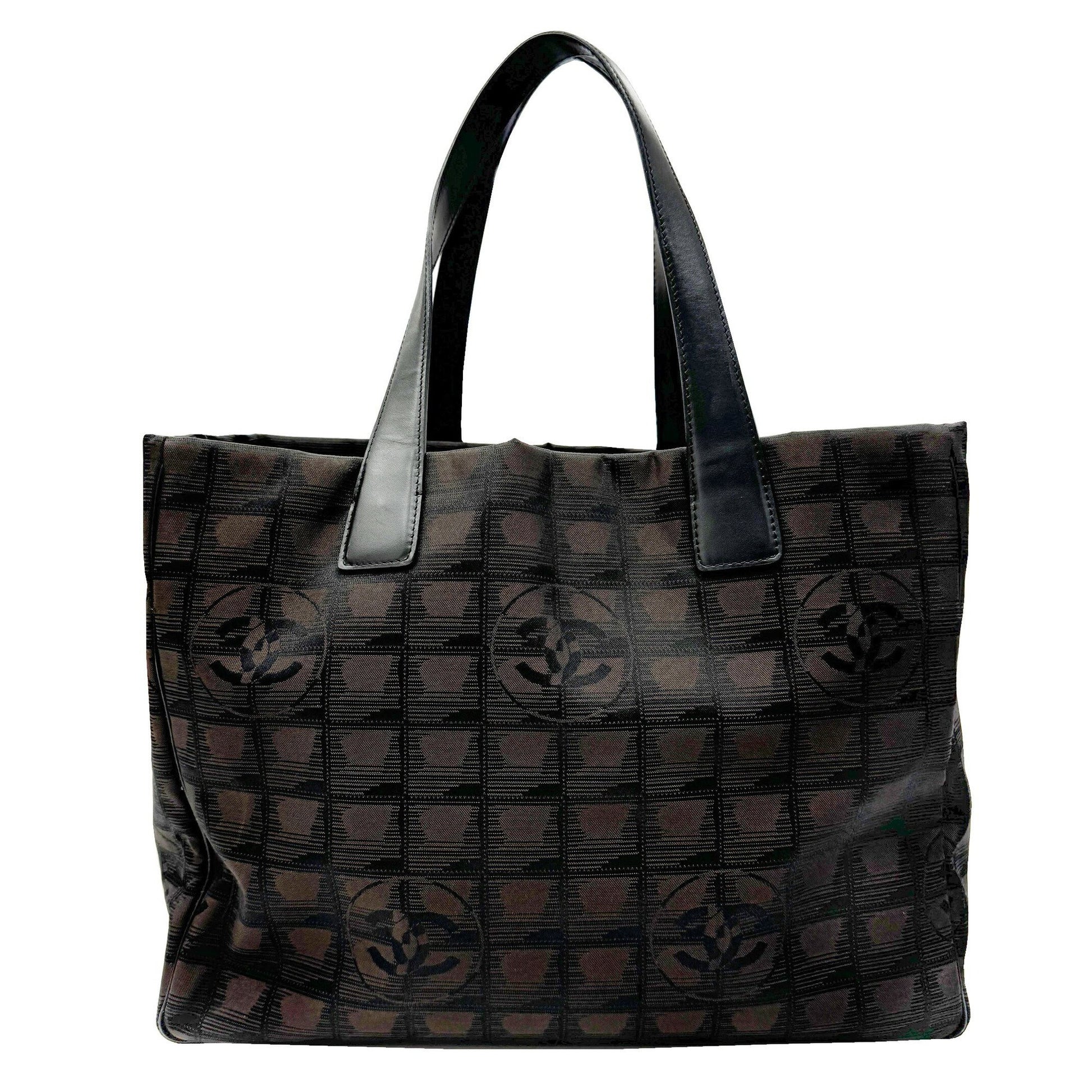 Chanel Travel line Brown Synthetic Tote Bag