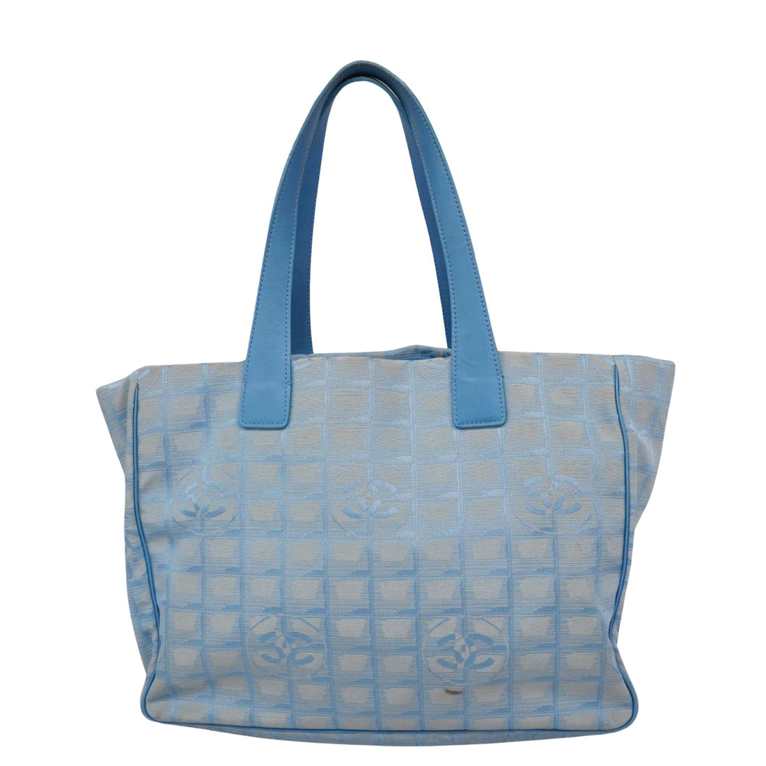 Chanel Travel line Blue Synthetic Tote Bag