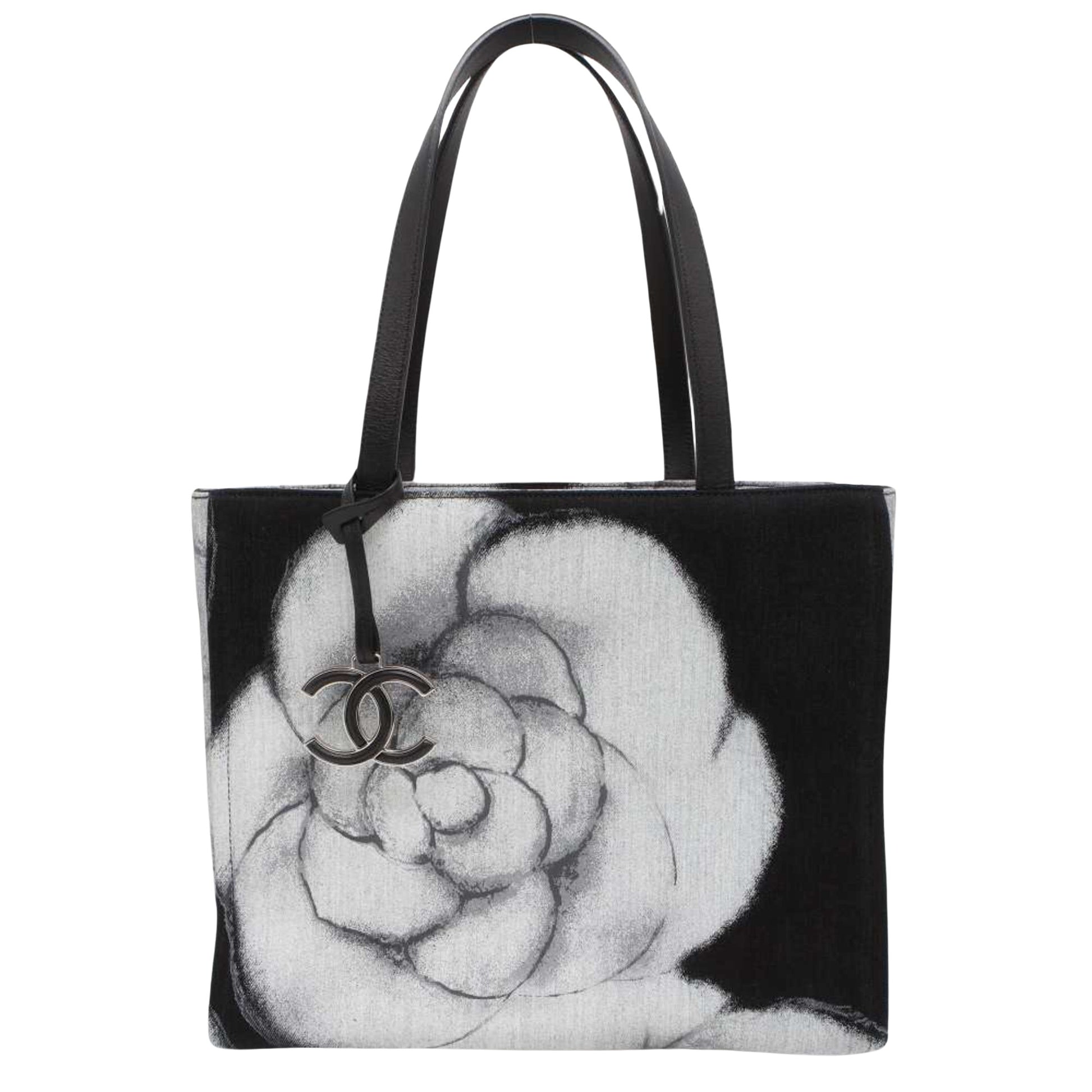 Chanel Camellia Multicolour Canvas Tote Bag