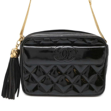 Chanel Camera Black Patent Leather Shoulder Bag