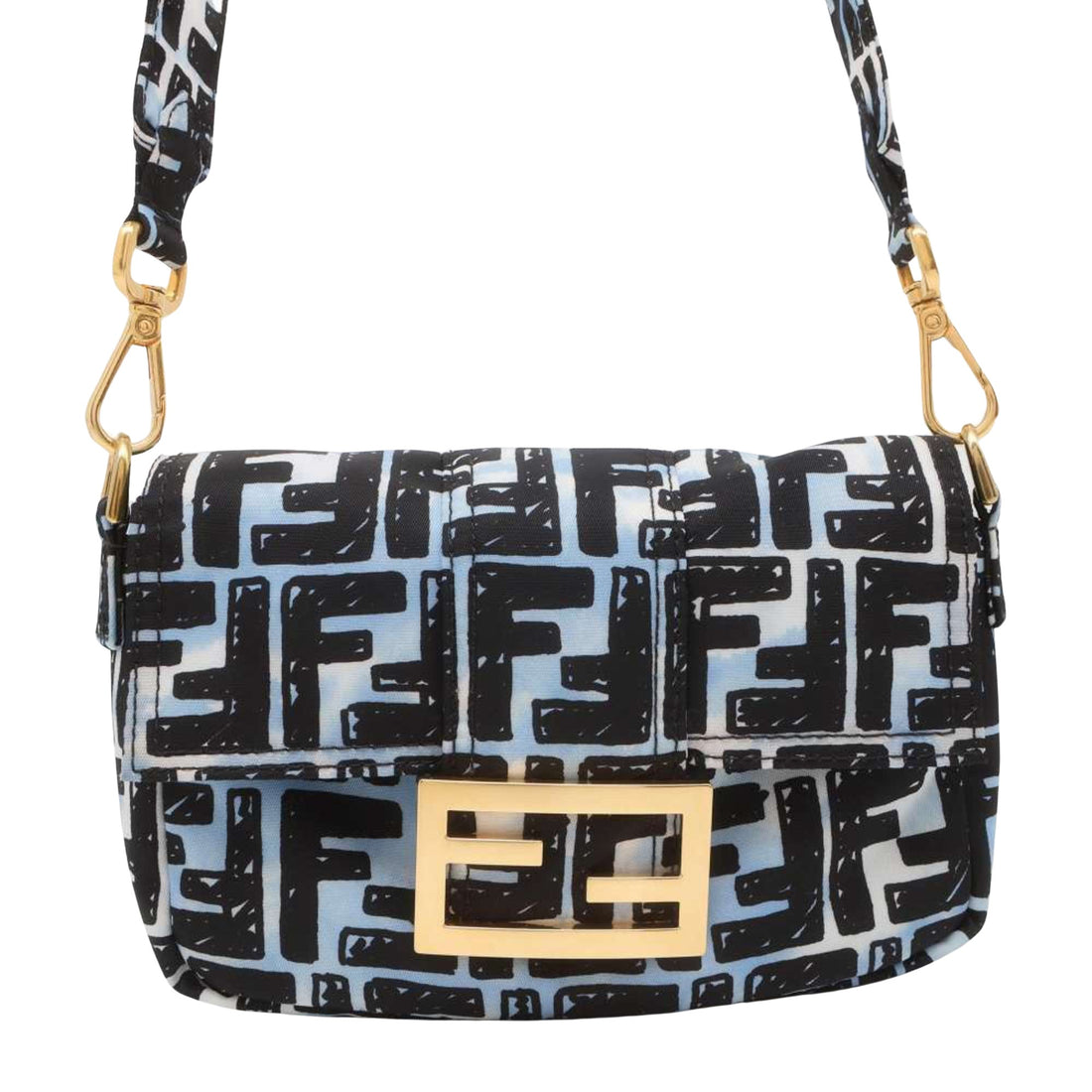 Fendi Baguette Multicolour Synthetic Shoulder Bag