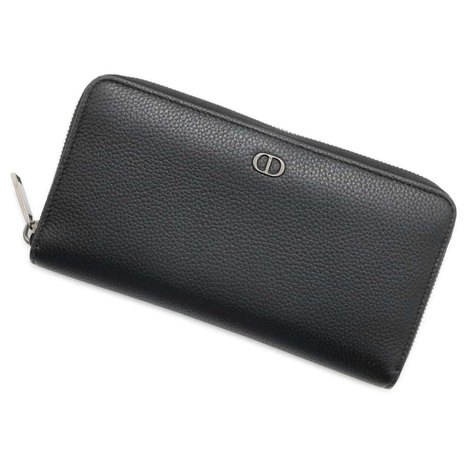 Dior CD Black Leather Wallet 