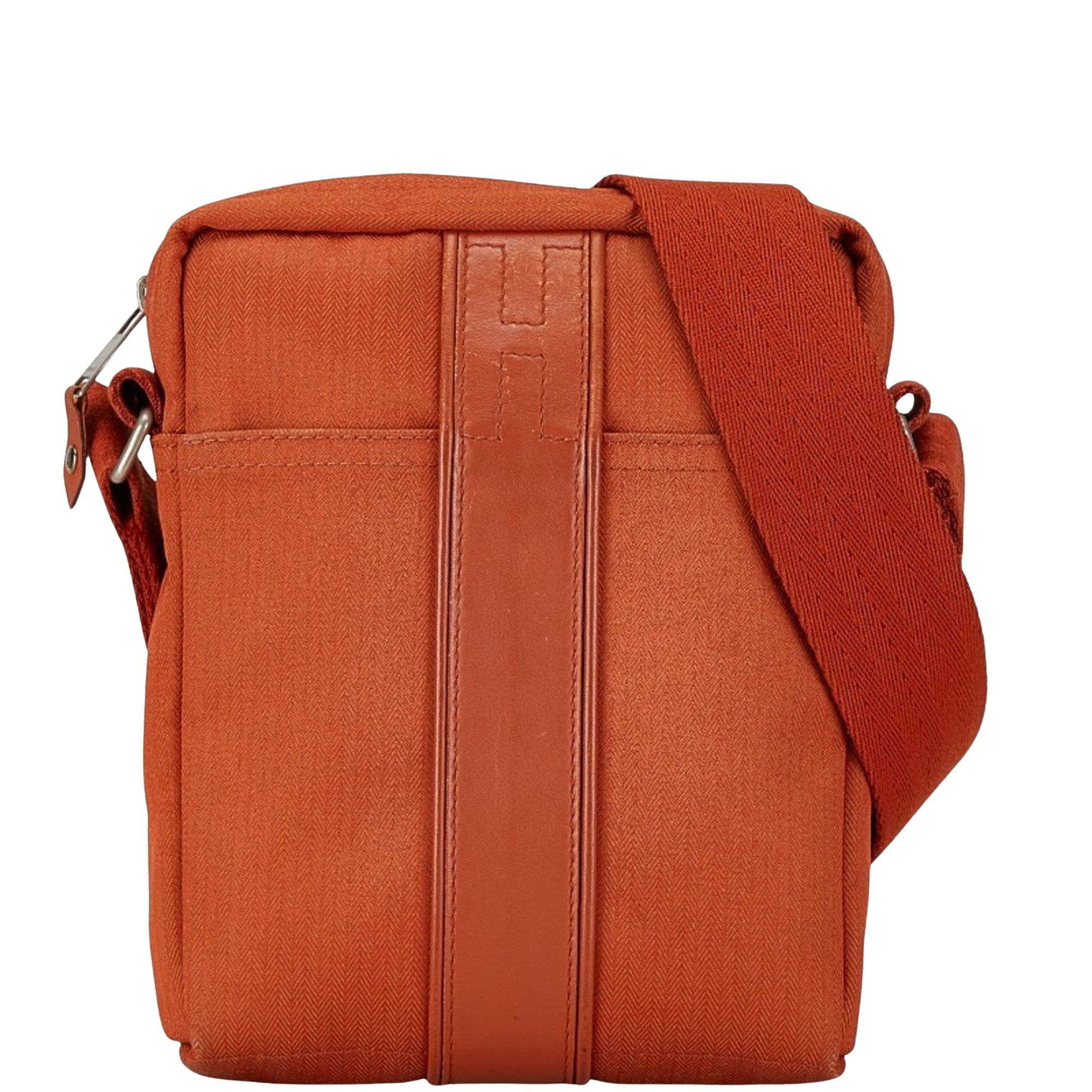 Hermès Acapulco Orange Canvas Shoulder Bag