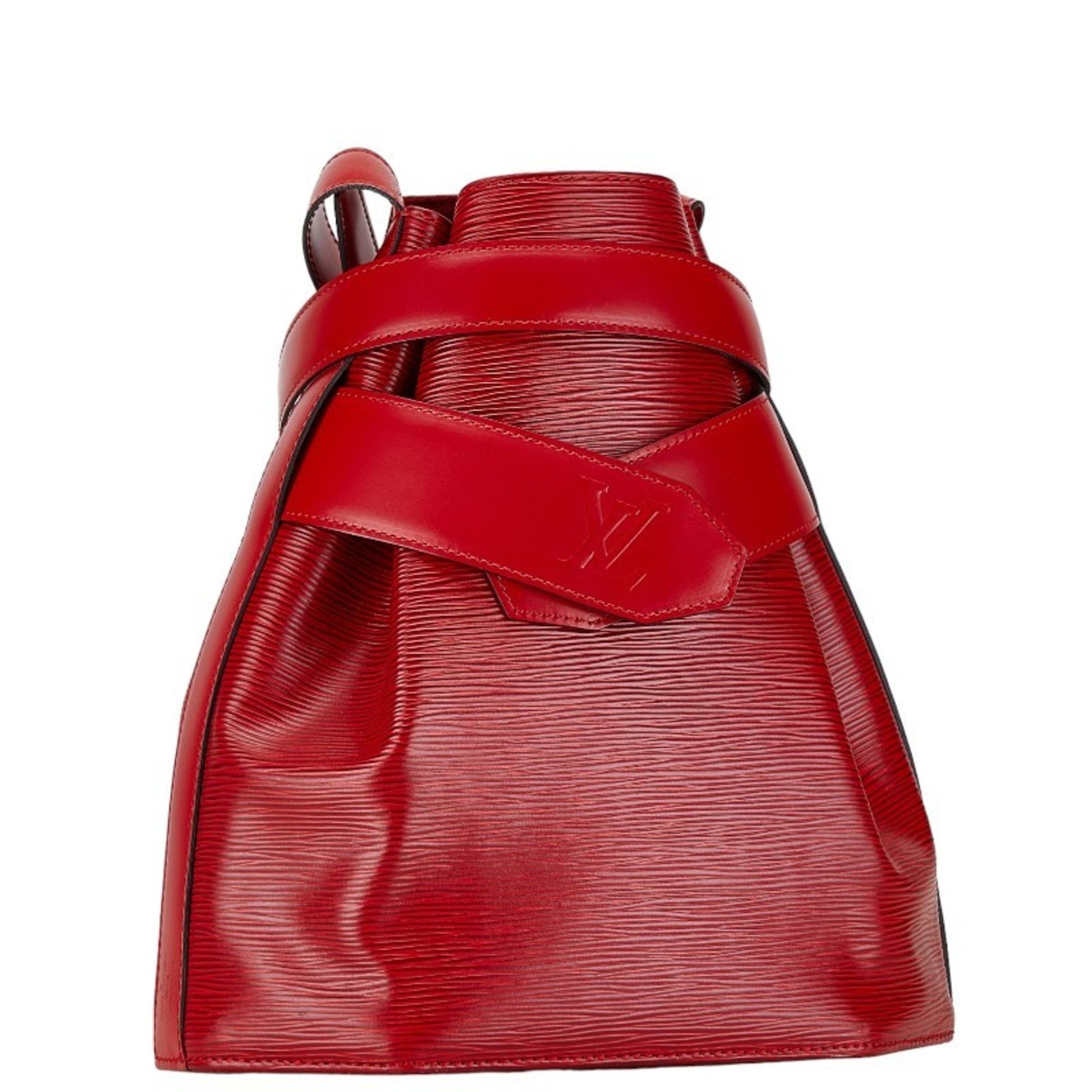 Louis Vuitton Sac d'épaule Red Leather Backpack Bag