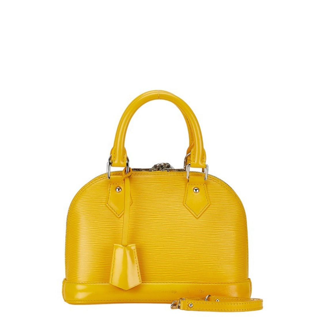 Louis Vuitton Alma BB Yellow Leather Handbag 