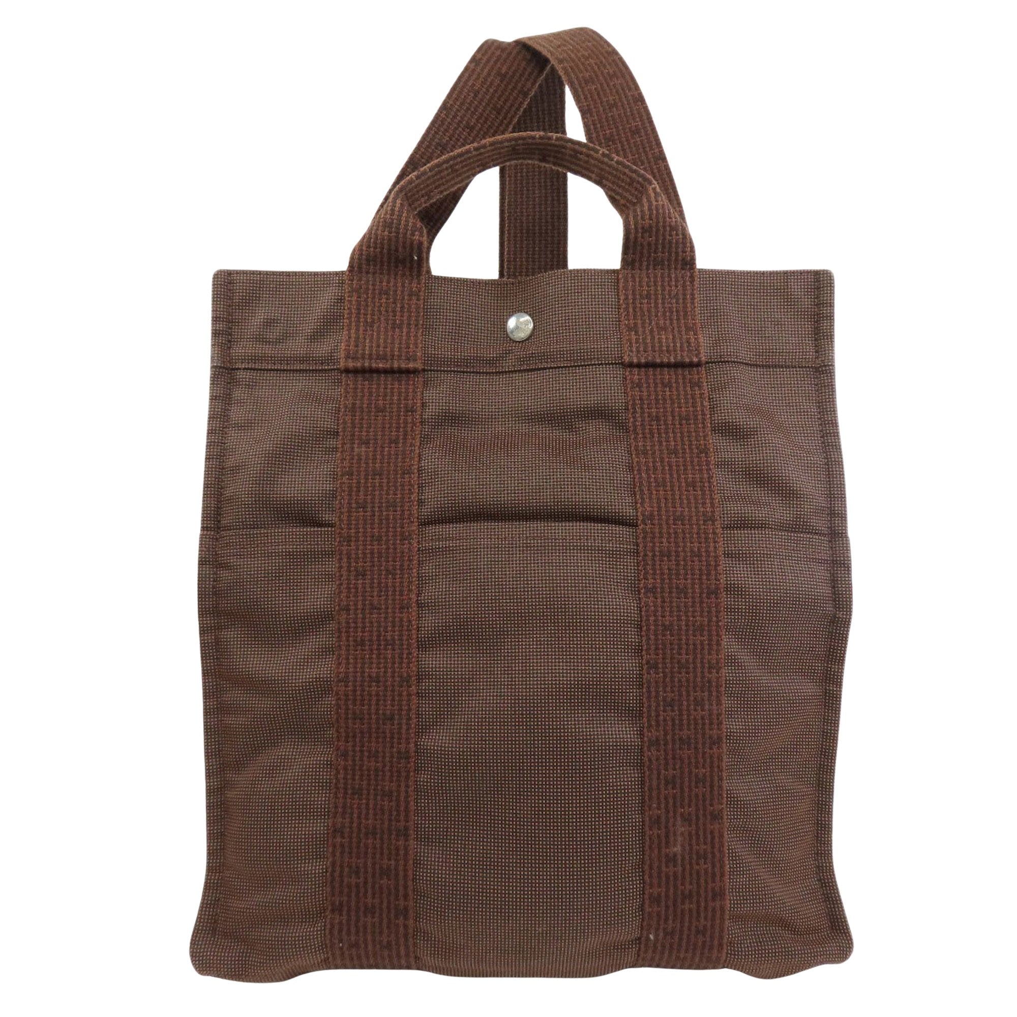 Hermès Herline Brown Polyamide Backpack Bag