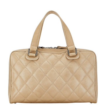 Chanel Wild stitch Beige Leather Handbag 