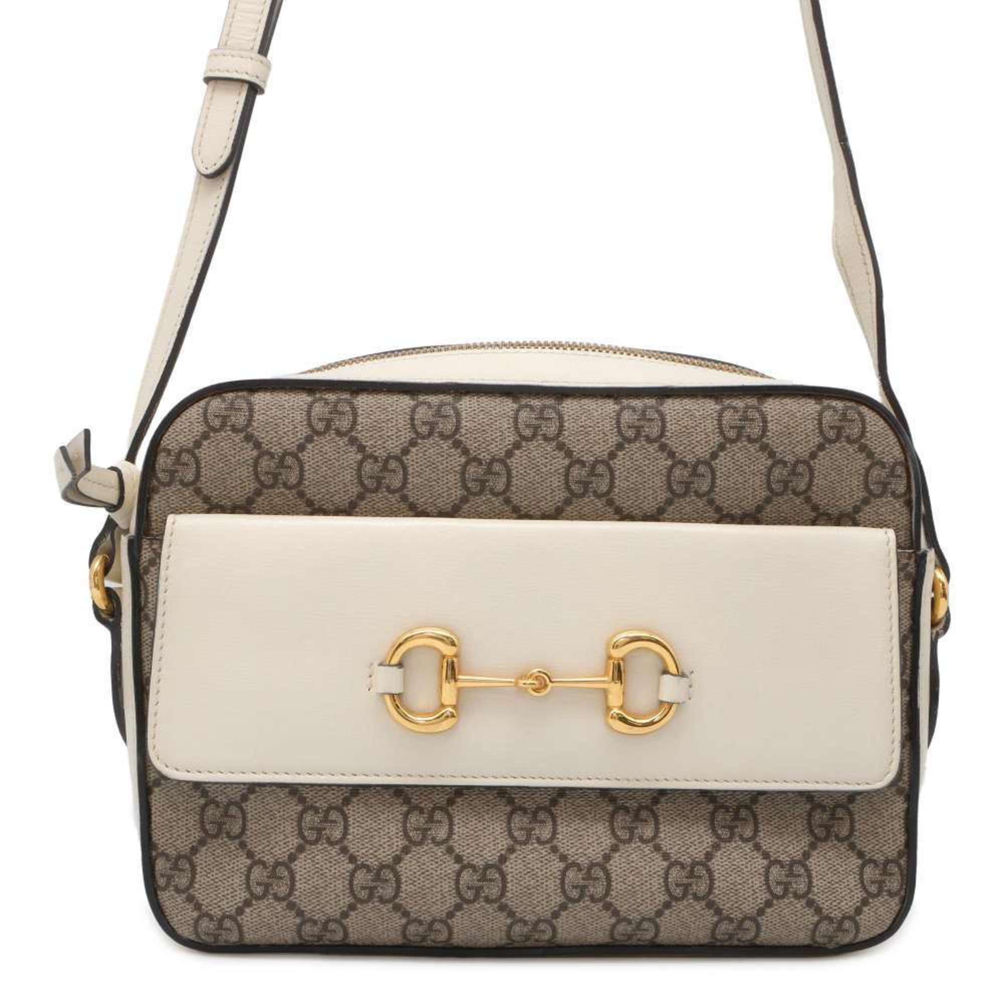 Gucci Horsebit Multicolour Canvas Shoulder Bag