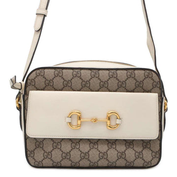 Gucci Horsebit Multicolour Canvas Shoulder Bag