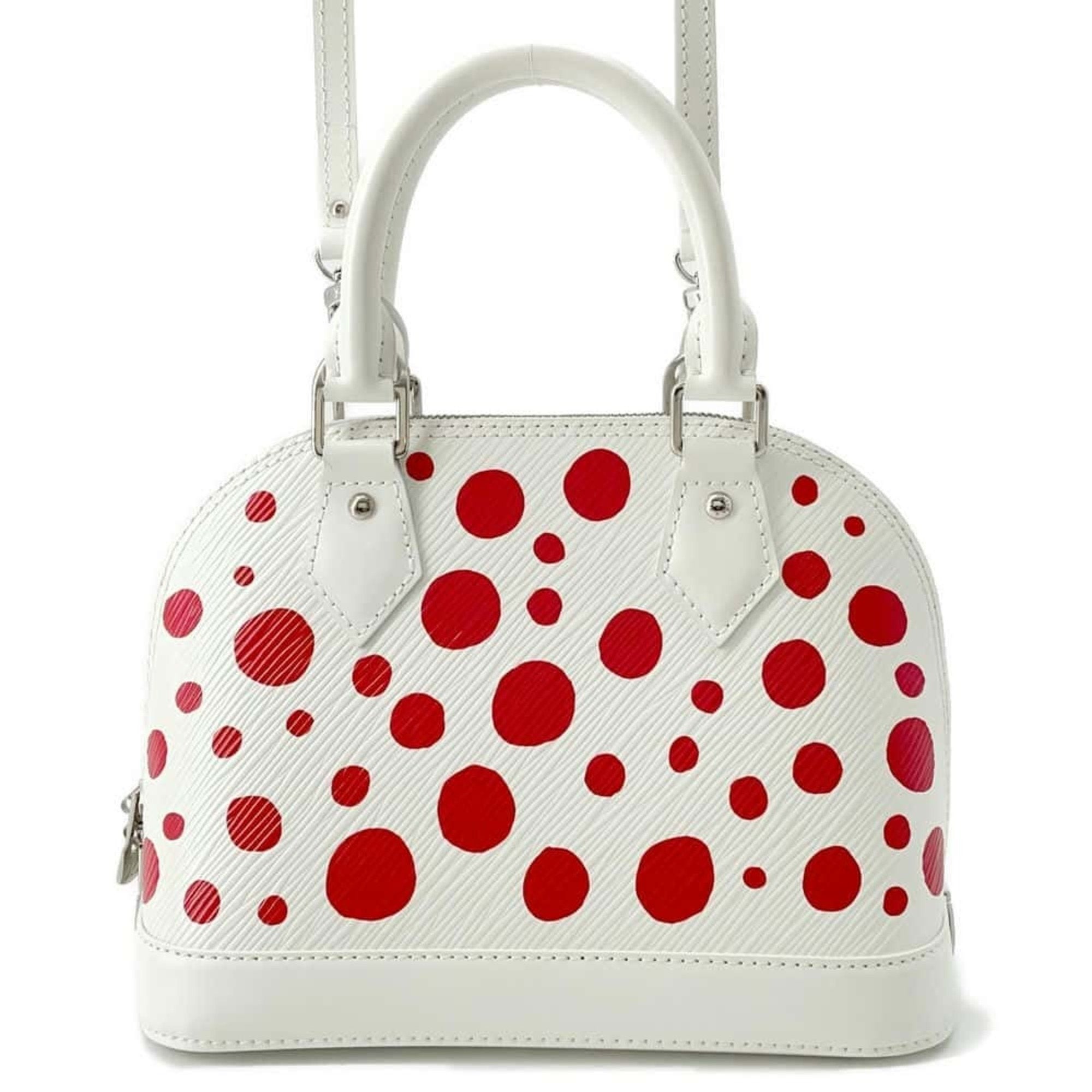 Louis Vuitton Alma BB White Leather Handbag 